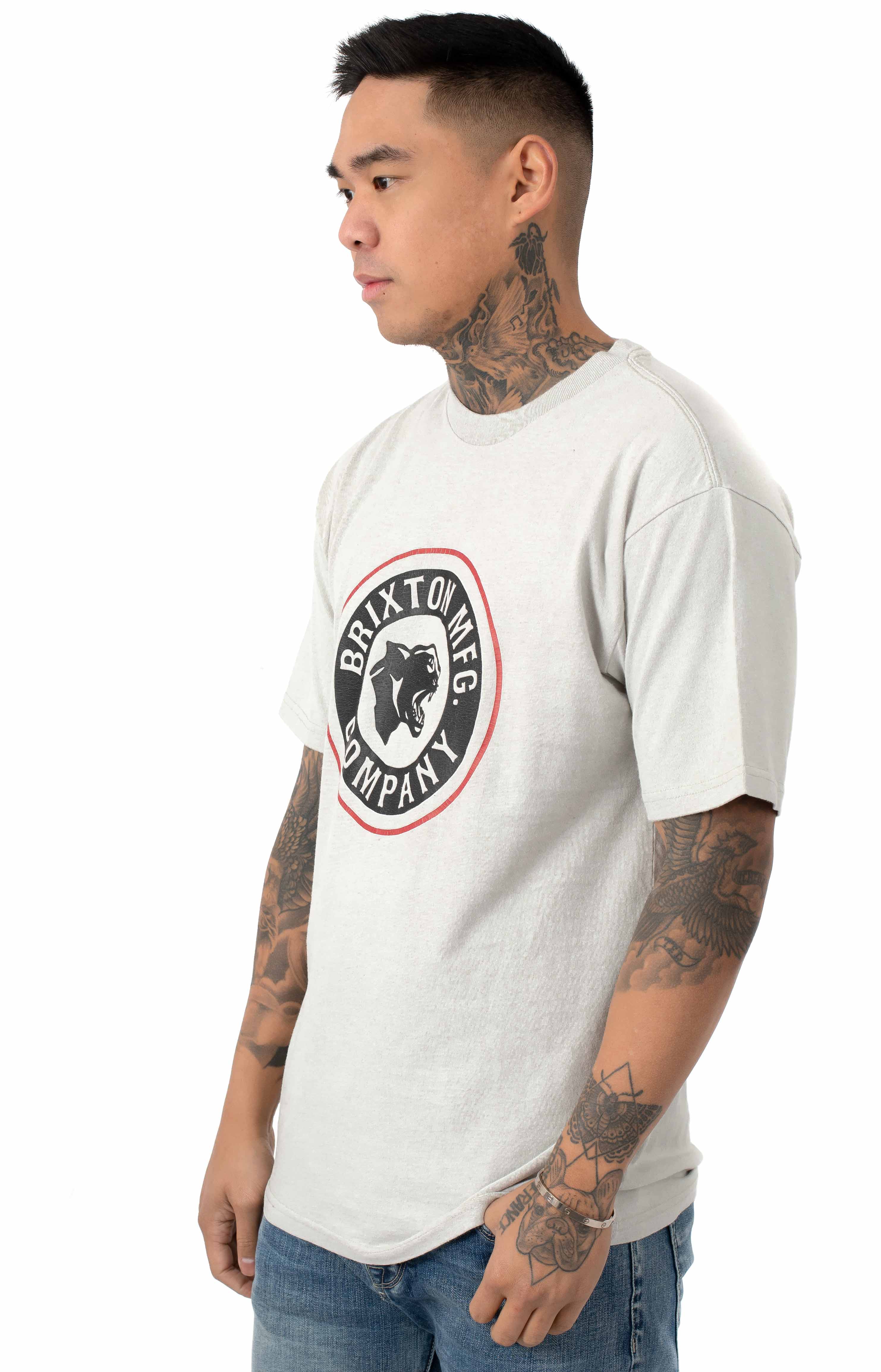 Brixton Forte Graphic Tee - Stone